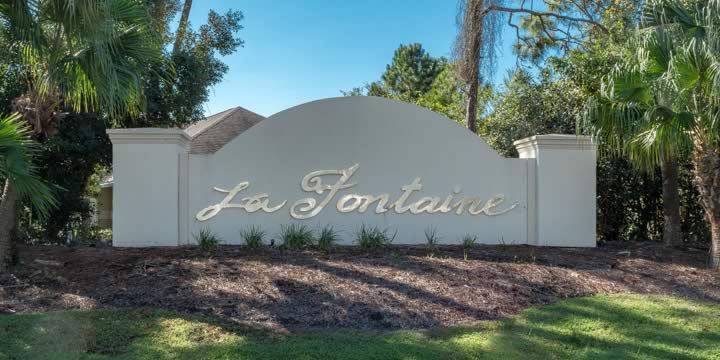 Front of La Fontaine in Navarre FL