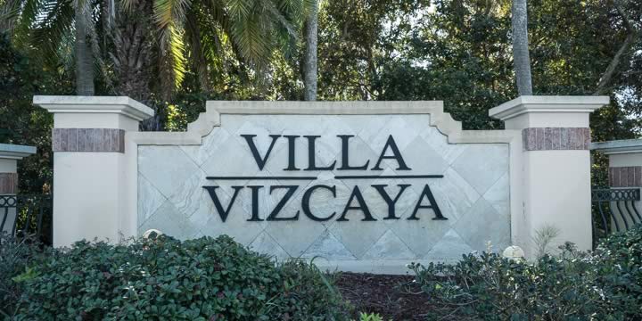 Entrance to Villa Vizcaya subdivision in Navarre FL