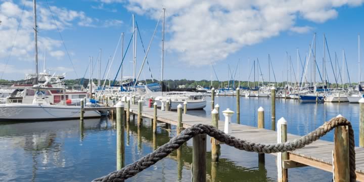 Boats on the Niceville waterfront.