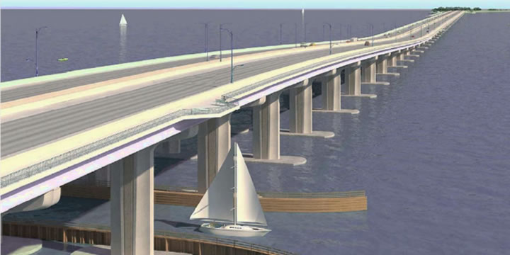 Design of new bridge to Pensacola