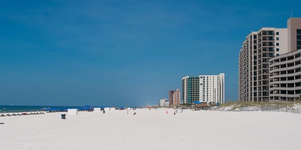 Condos on Perdido Key beach